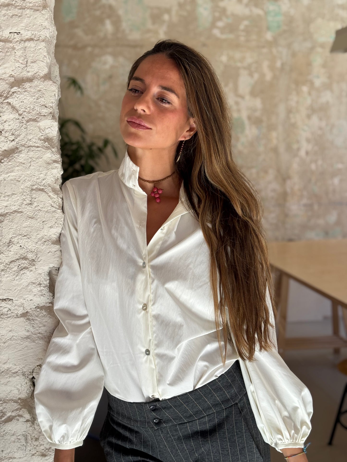 CAMISA BROOKLIN BEIGE