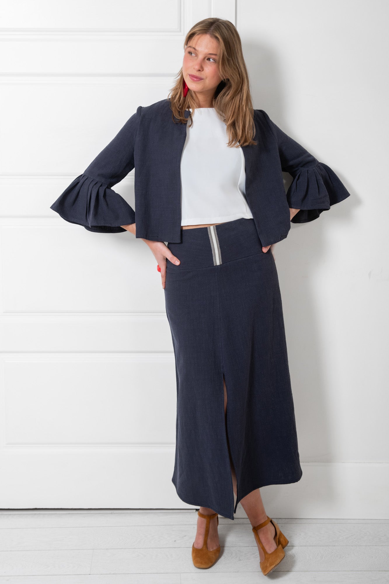 FALDA COIMBRA GRIS.
