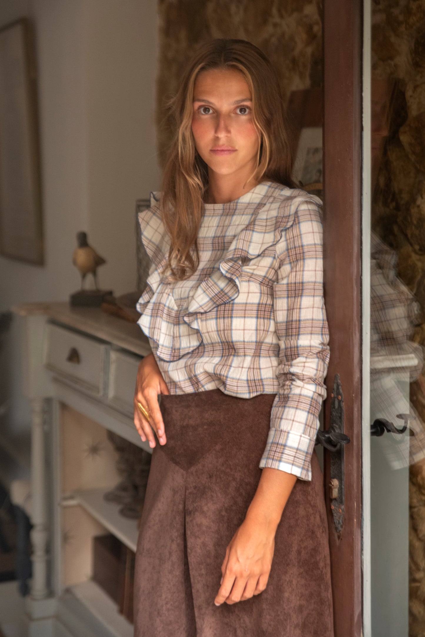 FALDA TOSCANA MARRÓN. Pre-order. Fecha estimada de envío 18 de Septiembre