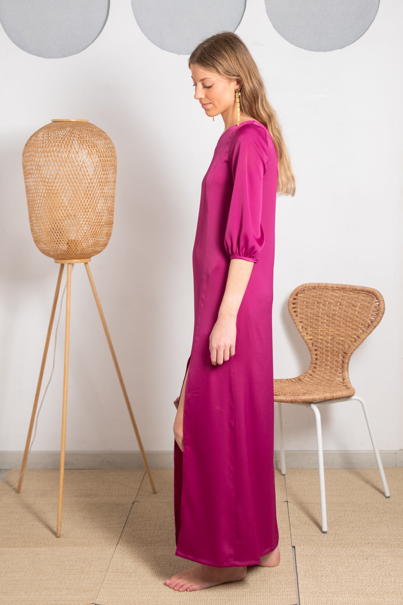 VESTIDO AUSTRIA MORANGO