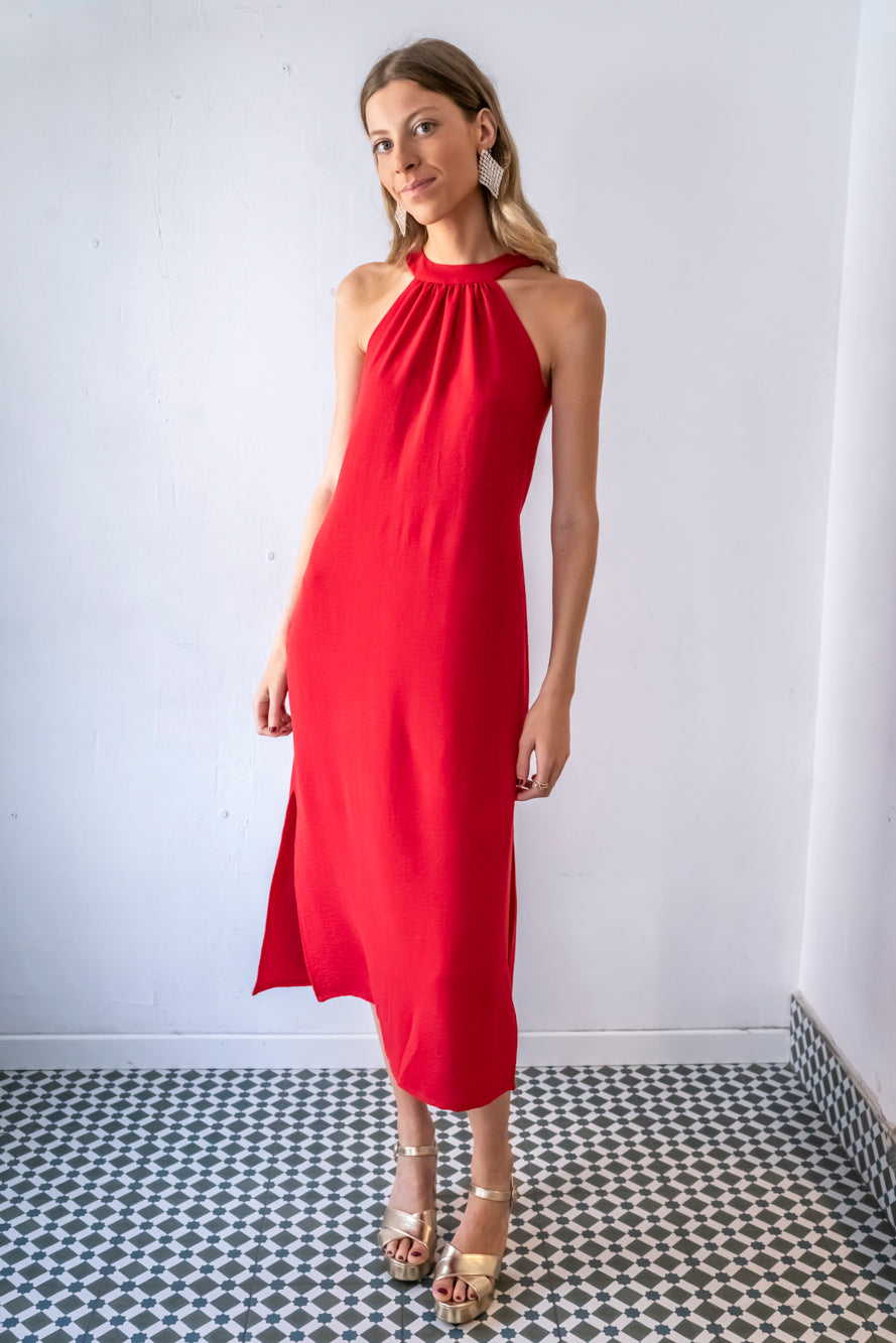 VESTIDO ATENAS ROJO