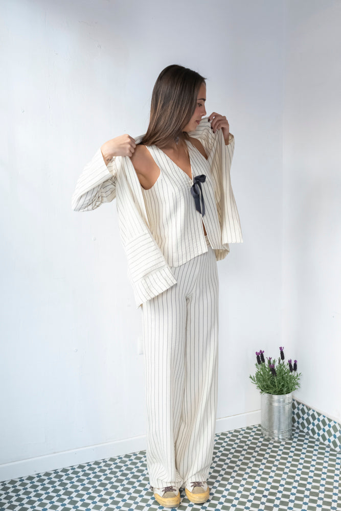 PANTALÓN NORUEGA MARFIL. Pide una talla más