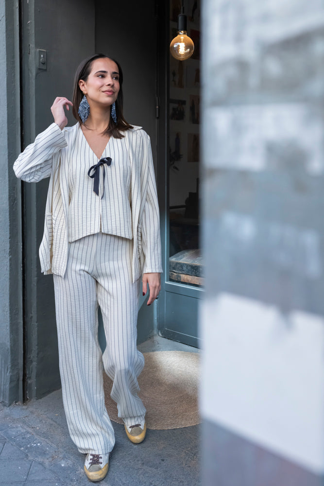 PANTALÓN NORUEGA MARFIL. Pide una talla más