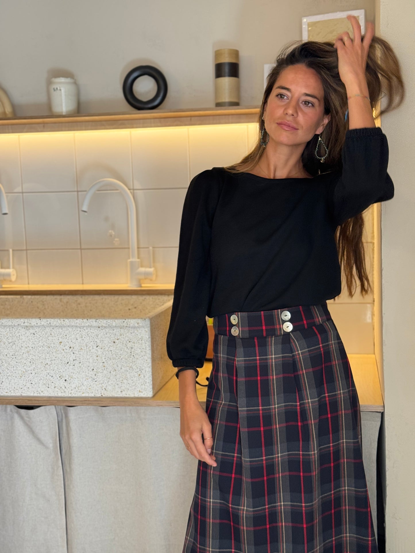 FALDA  GLASGOW GRIS