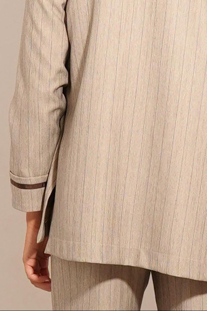 BLAZIER OXFORD DIPLOMÁTICA BEIGE