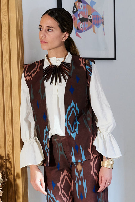 CHALECO DUBAI MARRÓN