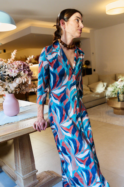 VESTIDO ESCORIAL HOJAS