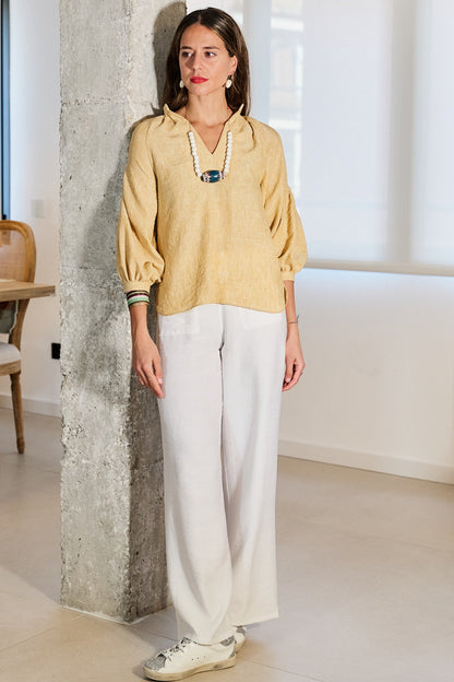 PANTALON CAPRI BLANCO