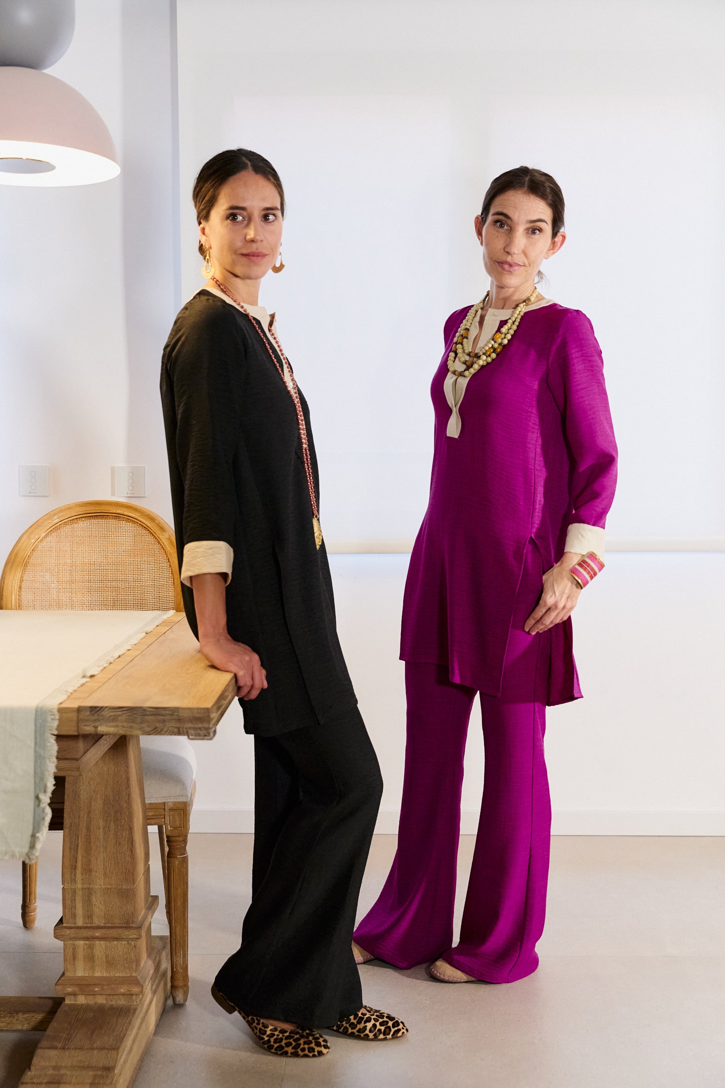 PANTALON FLORENCIA PÚRPURA.