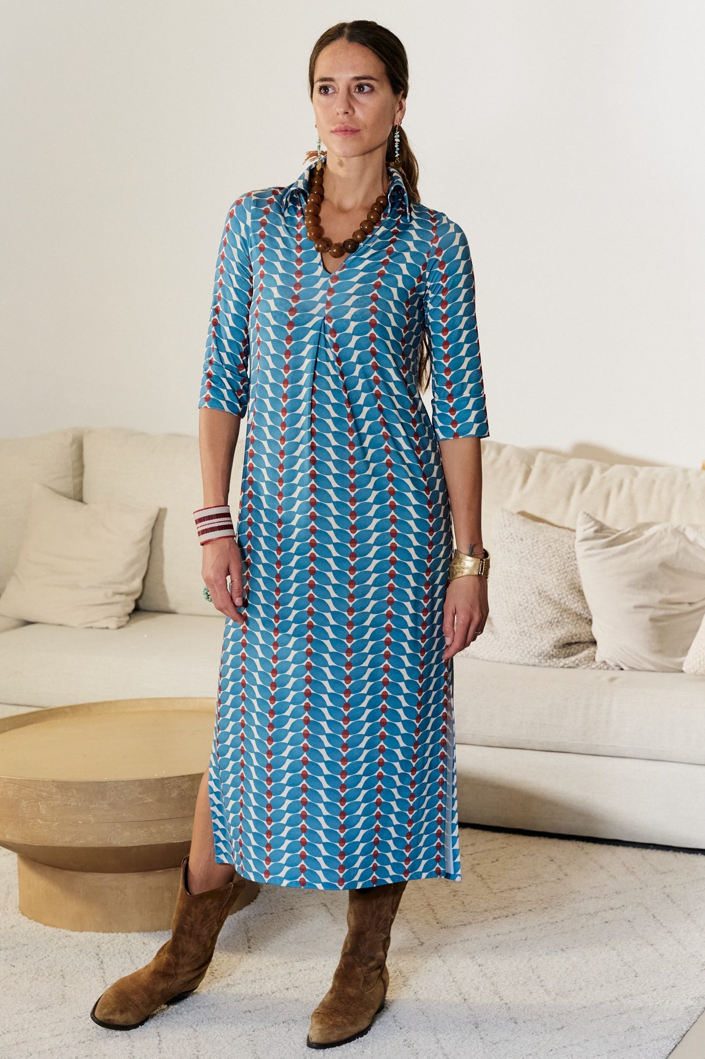 VESTIDO LONDRES ESPIGAS