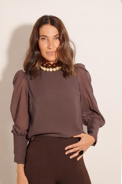 CAMISA OREGÓN MARRÓN