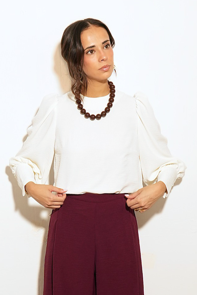 BLUSA OREGÓN MARFIL