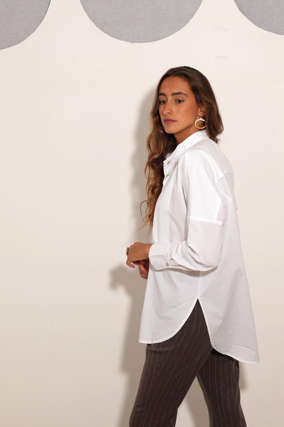 CAMISA ALASKA JARETAS BLANCAS