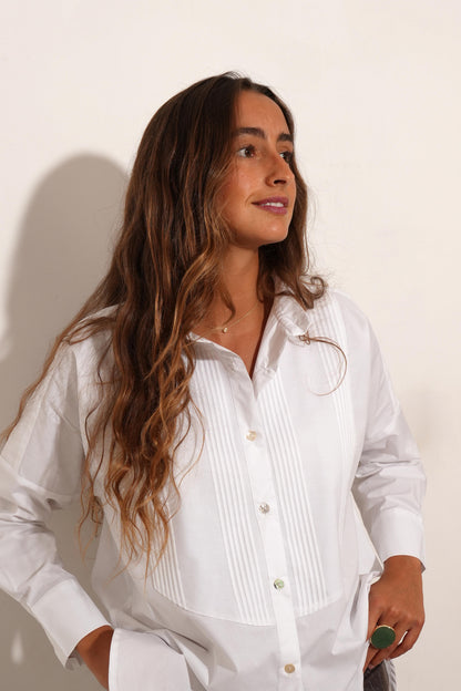 CAMISA ALASKA JARETAS BLANCAS