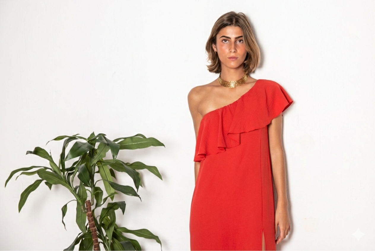 VESTIDO CORDOBA ROJO