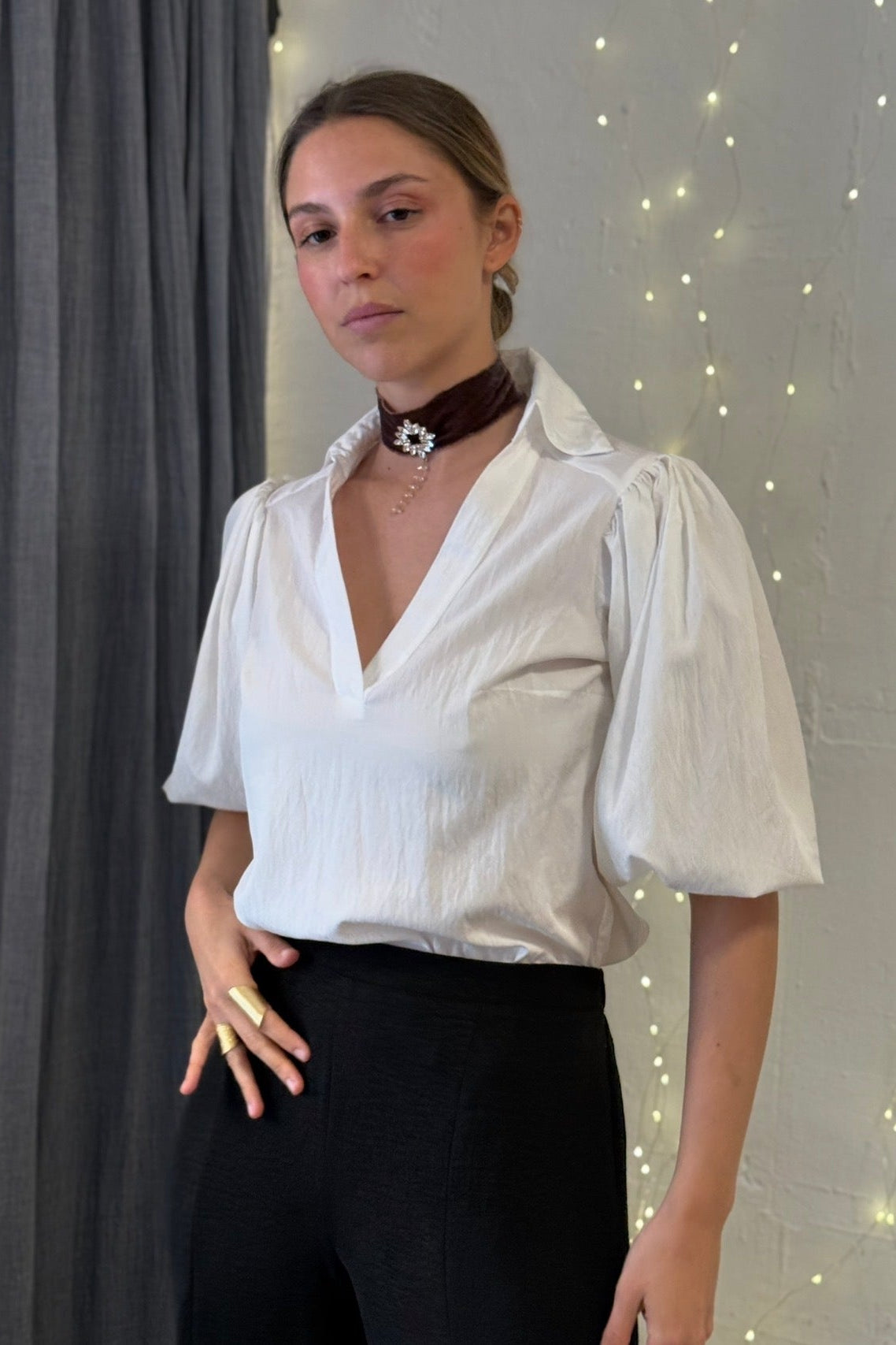 CAMISA CASABLANCA BLANCA