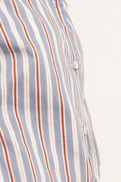 CAMISA BULGARIA MULTIRAYAS AZULES