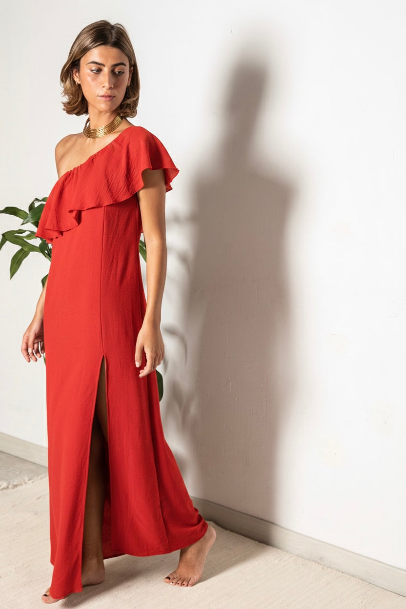 VESTIDO CORDOBA ROJO