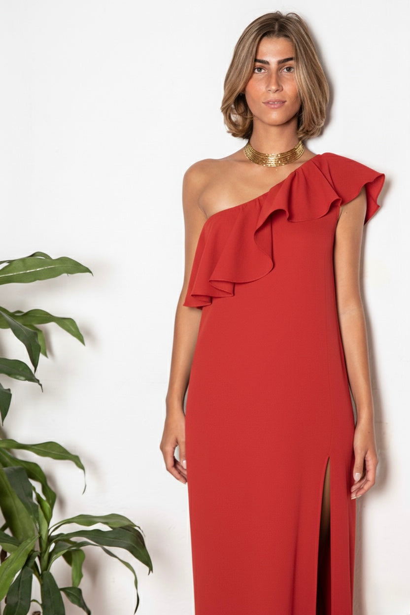 VESTIDO CORDOBA ROJO