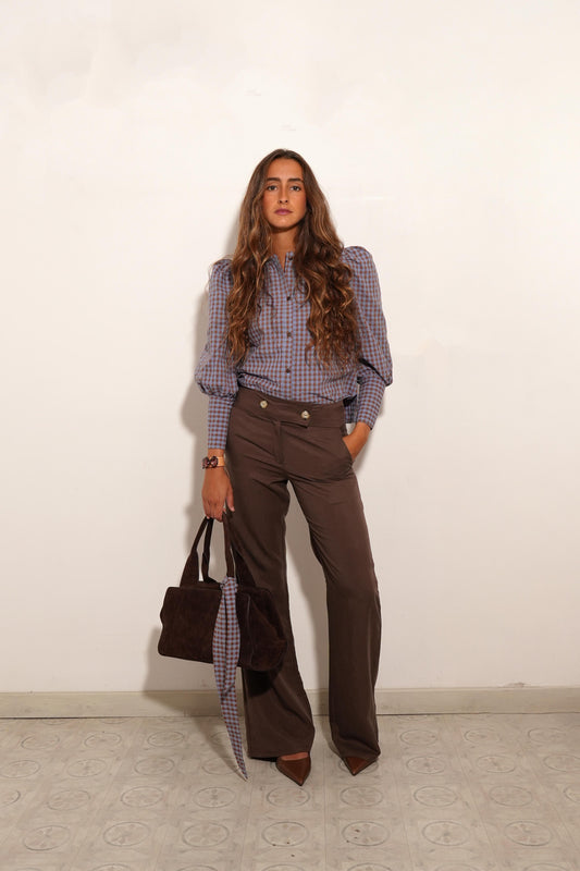 PANTALÓN FORMENTERA MARRÓN. Pide una talla más.