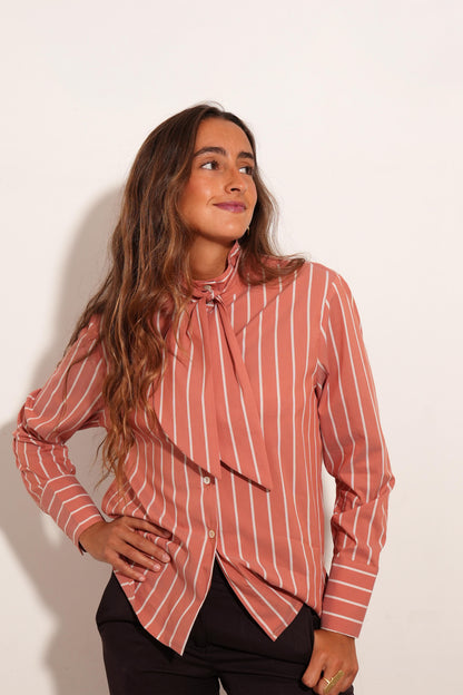 CAMISA BALI RAYAS TEJA. LAZADA QUITA Y PON.