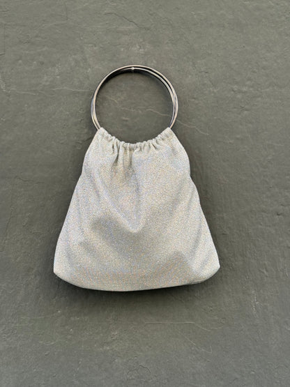 BOLSO LUREX PLATA