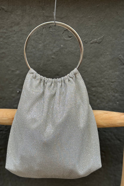 BOLSO LUREX PLATA