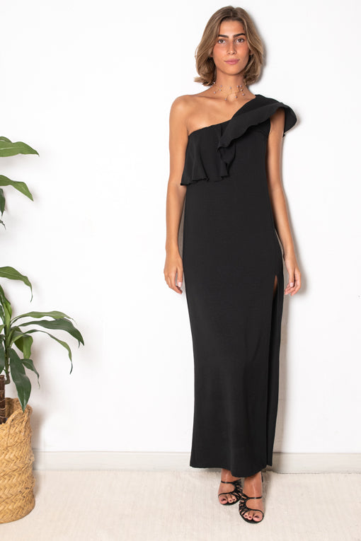 VESTIDO CORDOBA NEGRO.