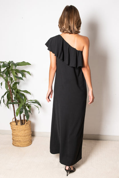 VESTIDO CORDOBA NEGRO.