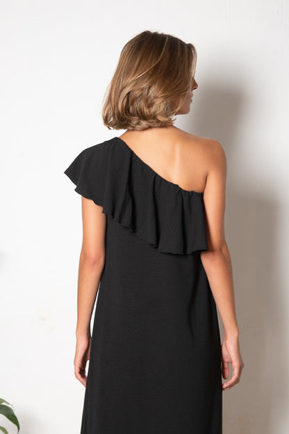 VESTIDO CORDOBA NEGRO.