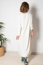 VESTIDO BAQUEIRA HUESO.