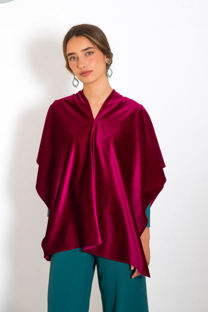 PONCHO TIJUANA FUCSIA.