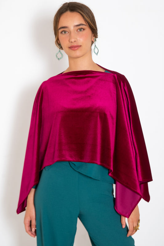 PONCHO TIJUANA FUCSIA