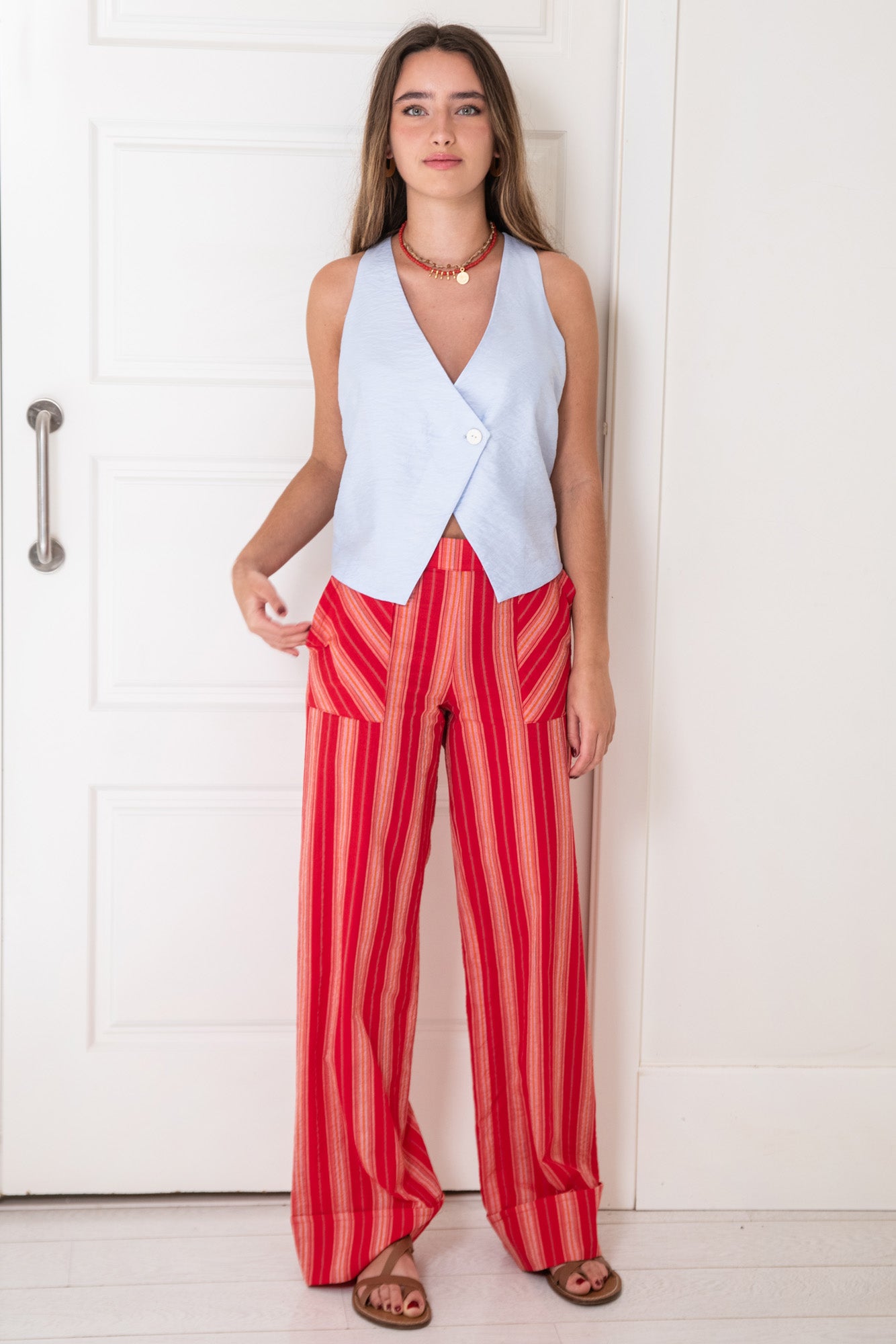 PANTALON ESCOCIA ROJO