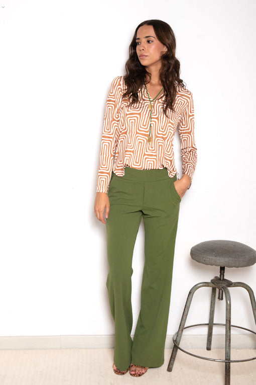 PANTALÓN GINEBRA ACEITE.