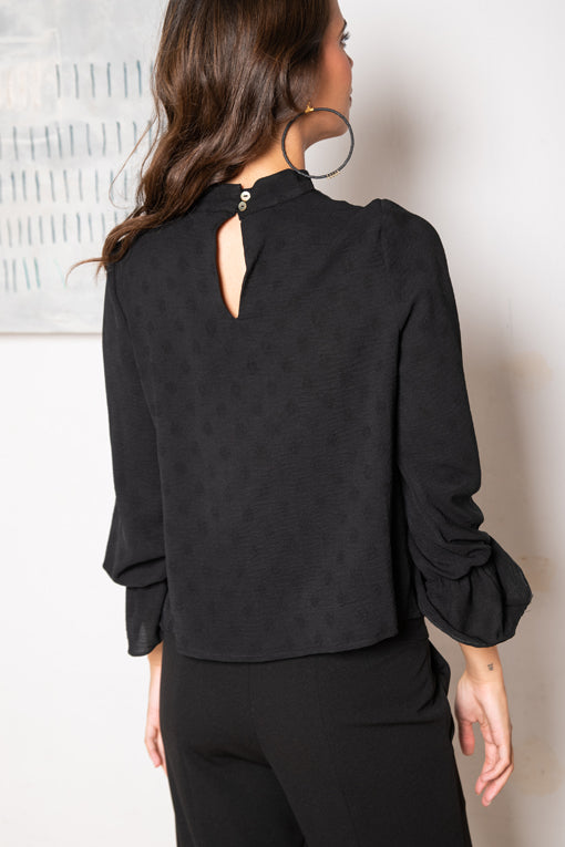 CAMISA VERONA CHOKER NEGRA