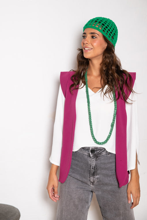 CHALECO DUBAI FUCSIA