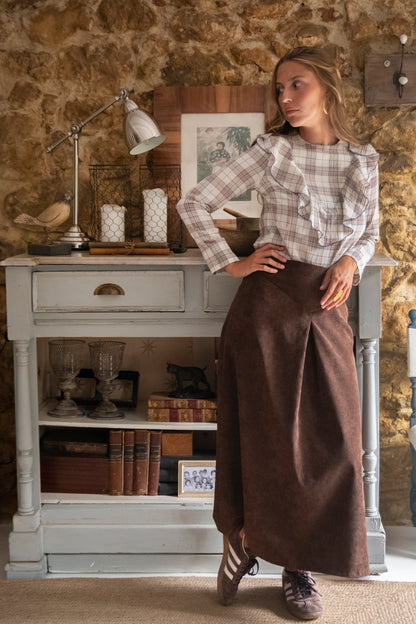 CAMISA LINEA CUADROS. Pide una talla más