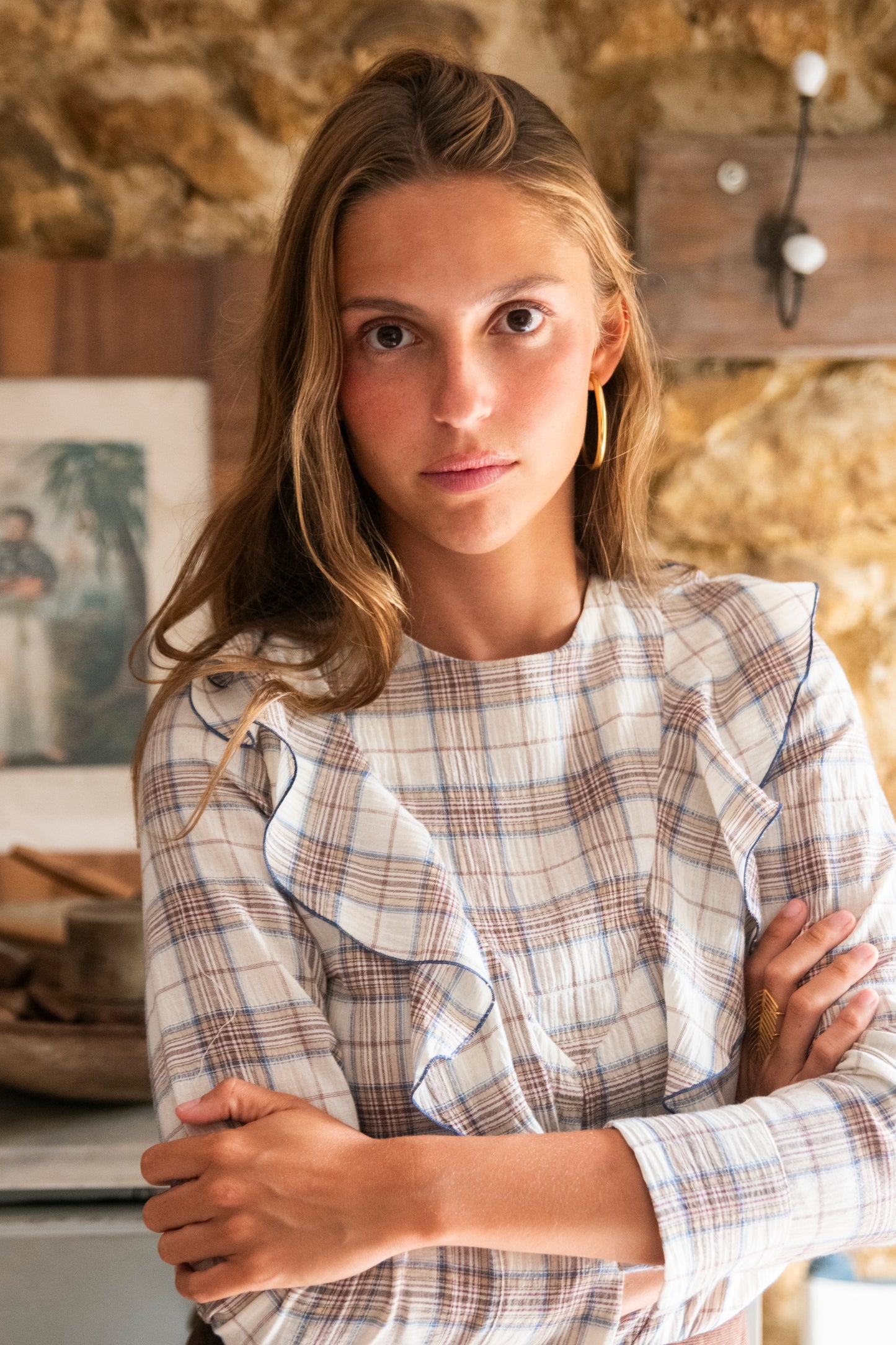 CAMISA LINEA CUADROS. Pide una talla más