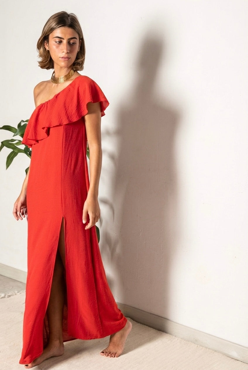 VESTIDO CORDOBA ROJO