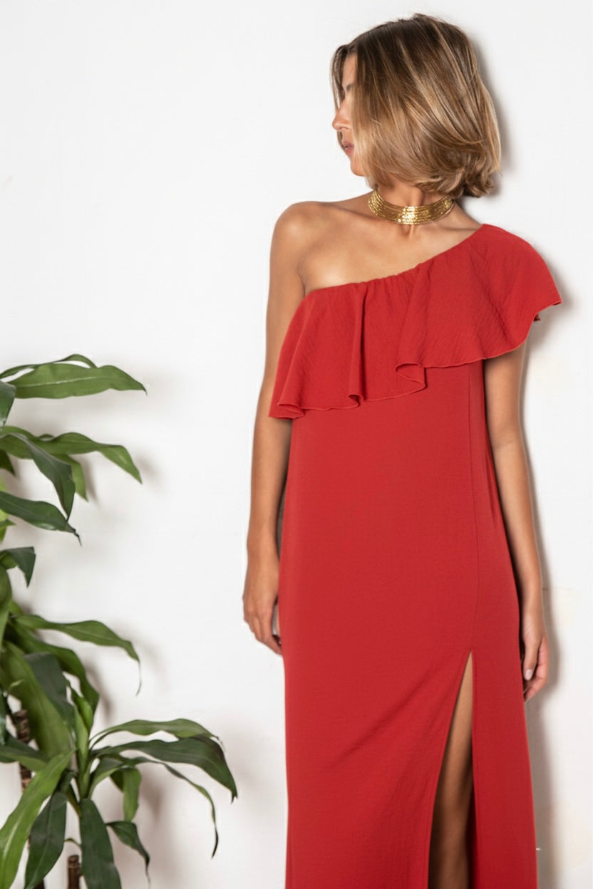 VESTIDO CORDOBA ROJO