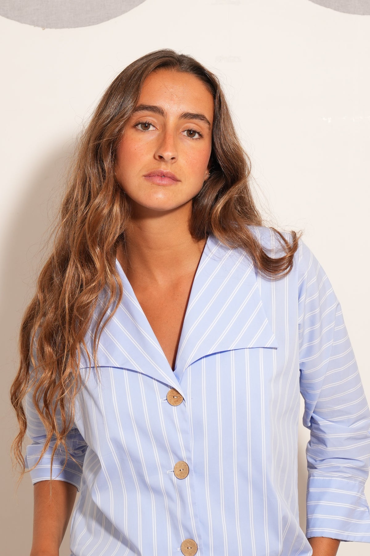 CAMISA POMPEYA CELESTE