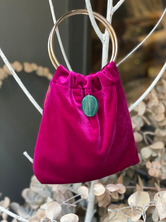 BOLSO FUCSIA PIEDRA