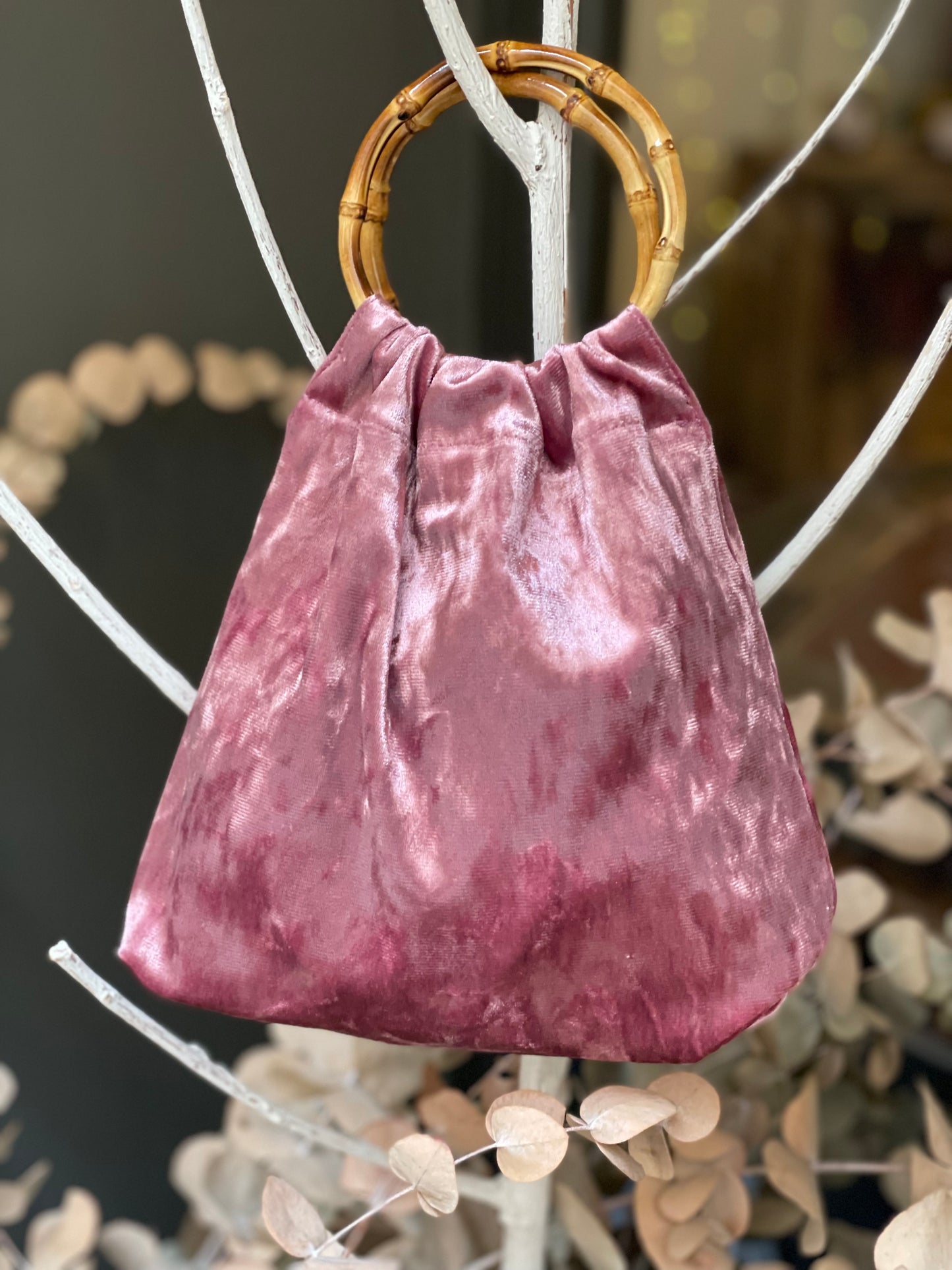 BOLSO ROSA BAMBU