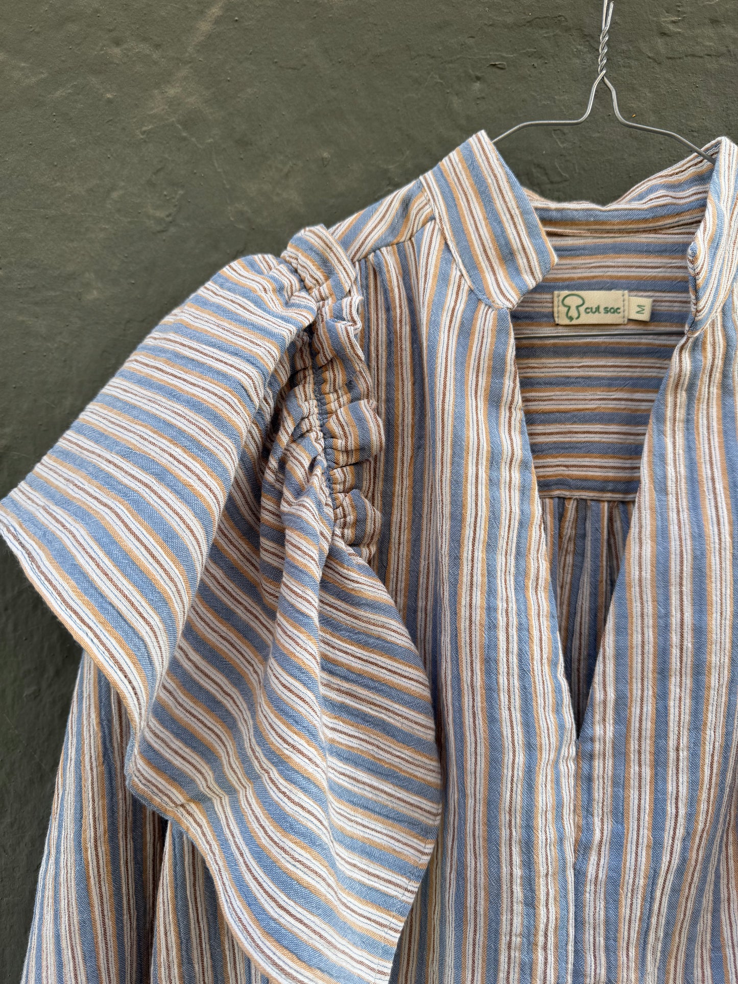 CAMISA SORIA RAYAS AZUL