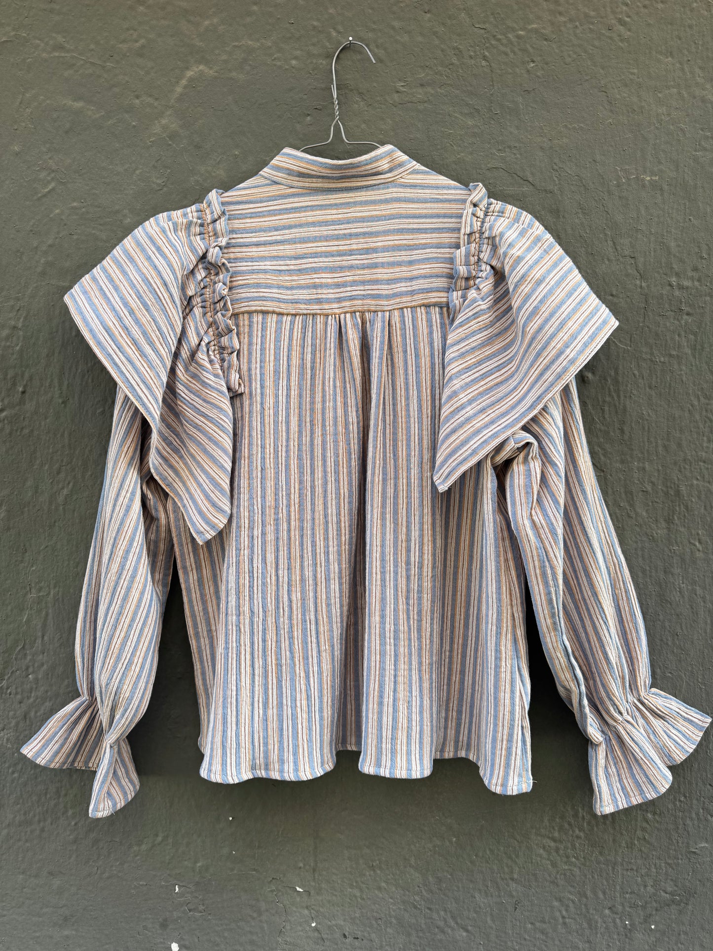 CAMISA SORIA RAYAS AZUL