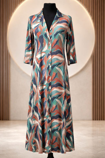 VESTIDO ESCORIAL HOJAS