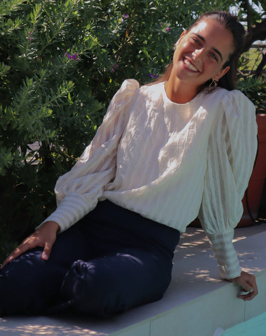 BLUSA OREGÓN MARFIL.