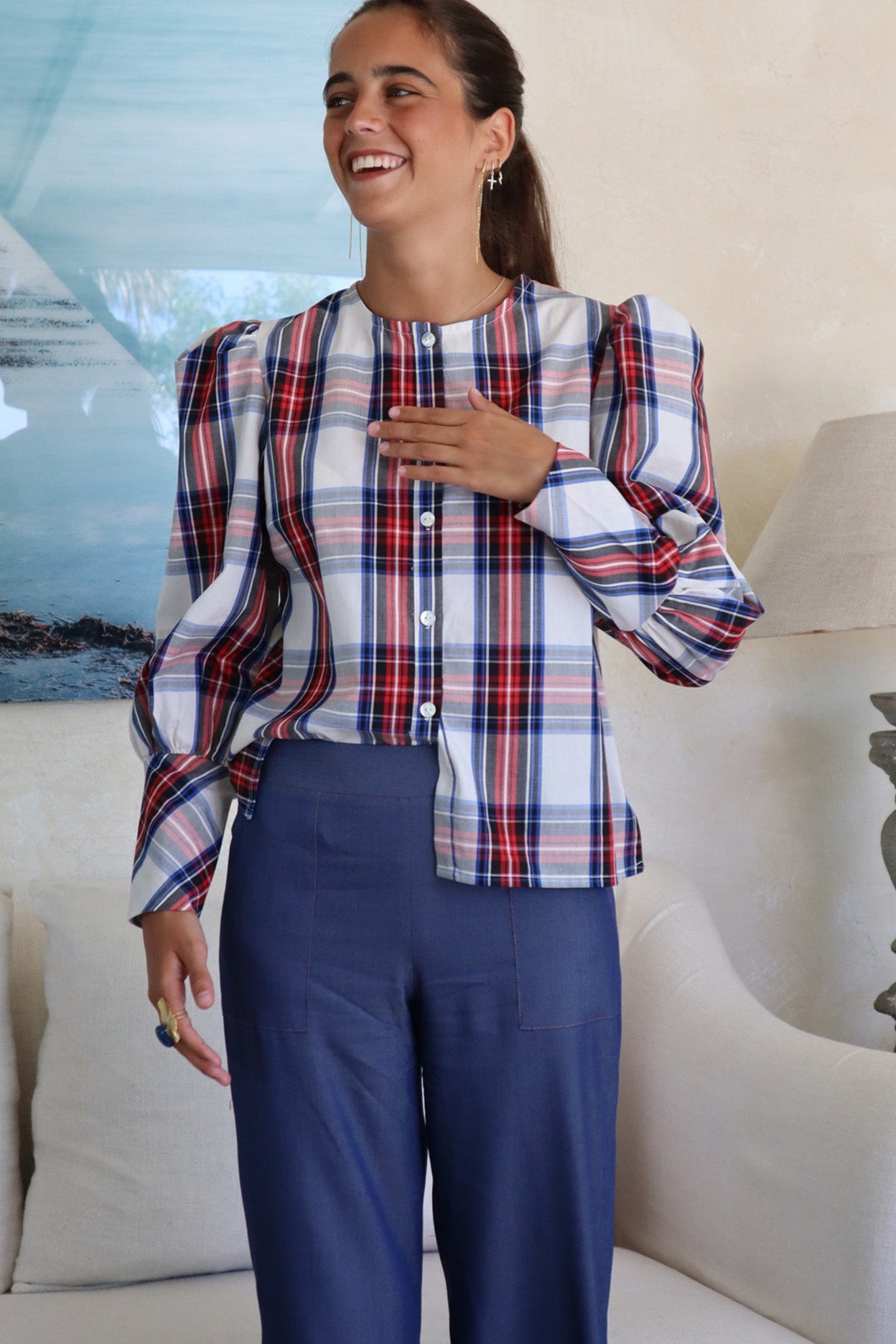 CAMISA BULGARIA ESCOCÉS
