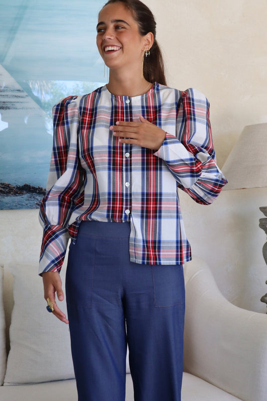 CAMISA BULGARIA ESCOCÉS